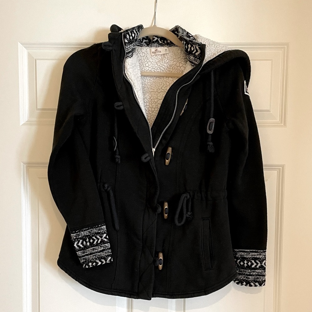 Sherpa Lined Zip Hoodie—Hollister